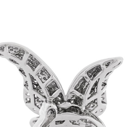 Parker & West by FASHIONPHILE 18K White Gold Diamond 3.25ctw Butterfly Ring 54 7 8 of 9