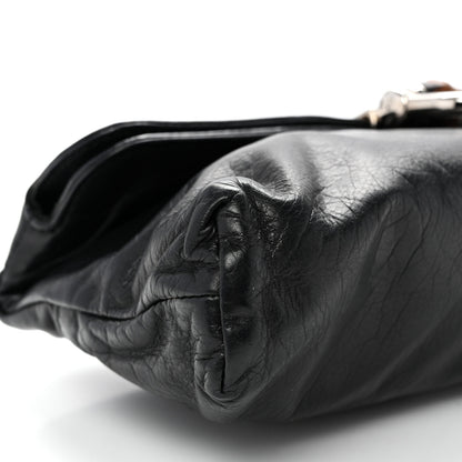 Gucci Calfskin Bamboo Croisette Clutch Black 9 of 10