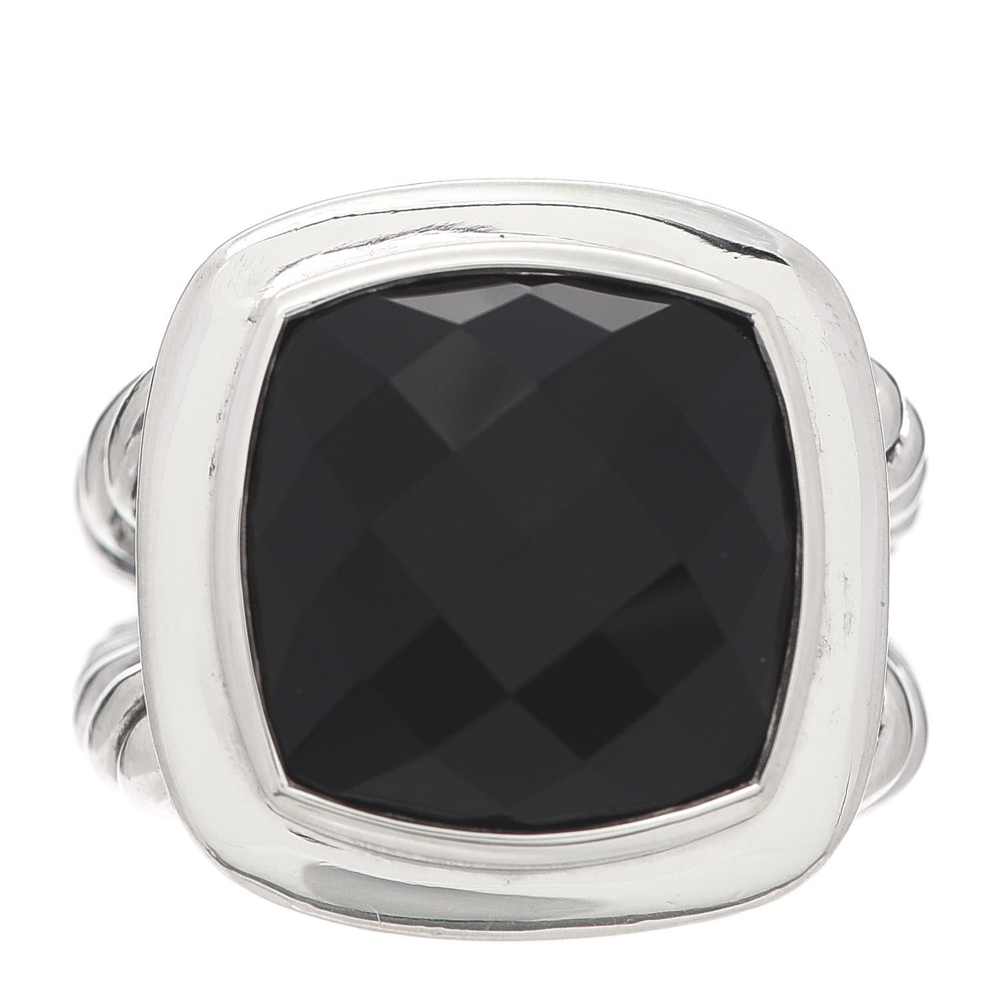 Sterling Silver Black Onyx 14mm Albion Ring 52 6