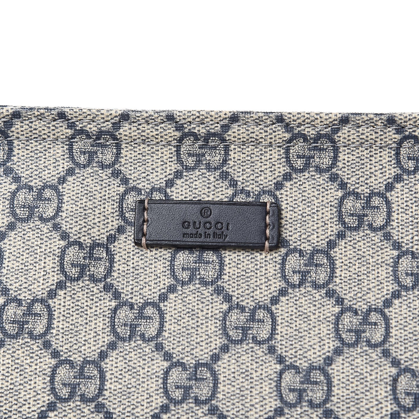 GG Plus Monogram Large Flat Messenger Bag Beige Blue