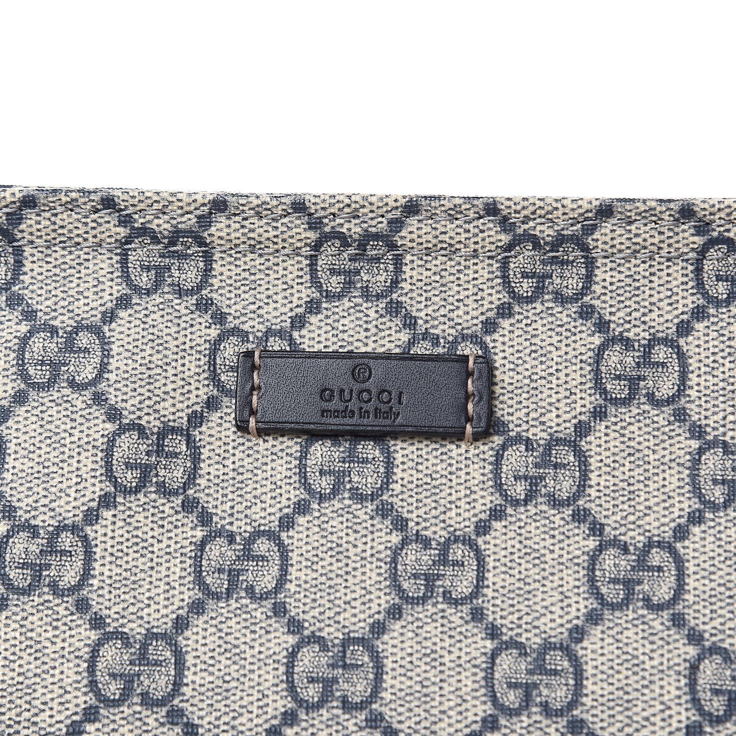 Gucci GG Plus Monogram Large Flat Messenger Bag Beige Blue 10 of 10