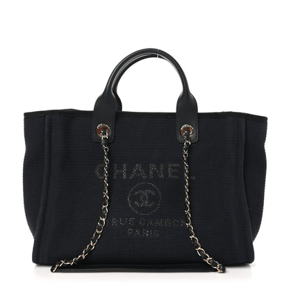 Chanel Mixed Fibers Small Deauville Tote Black 2 of 21