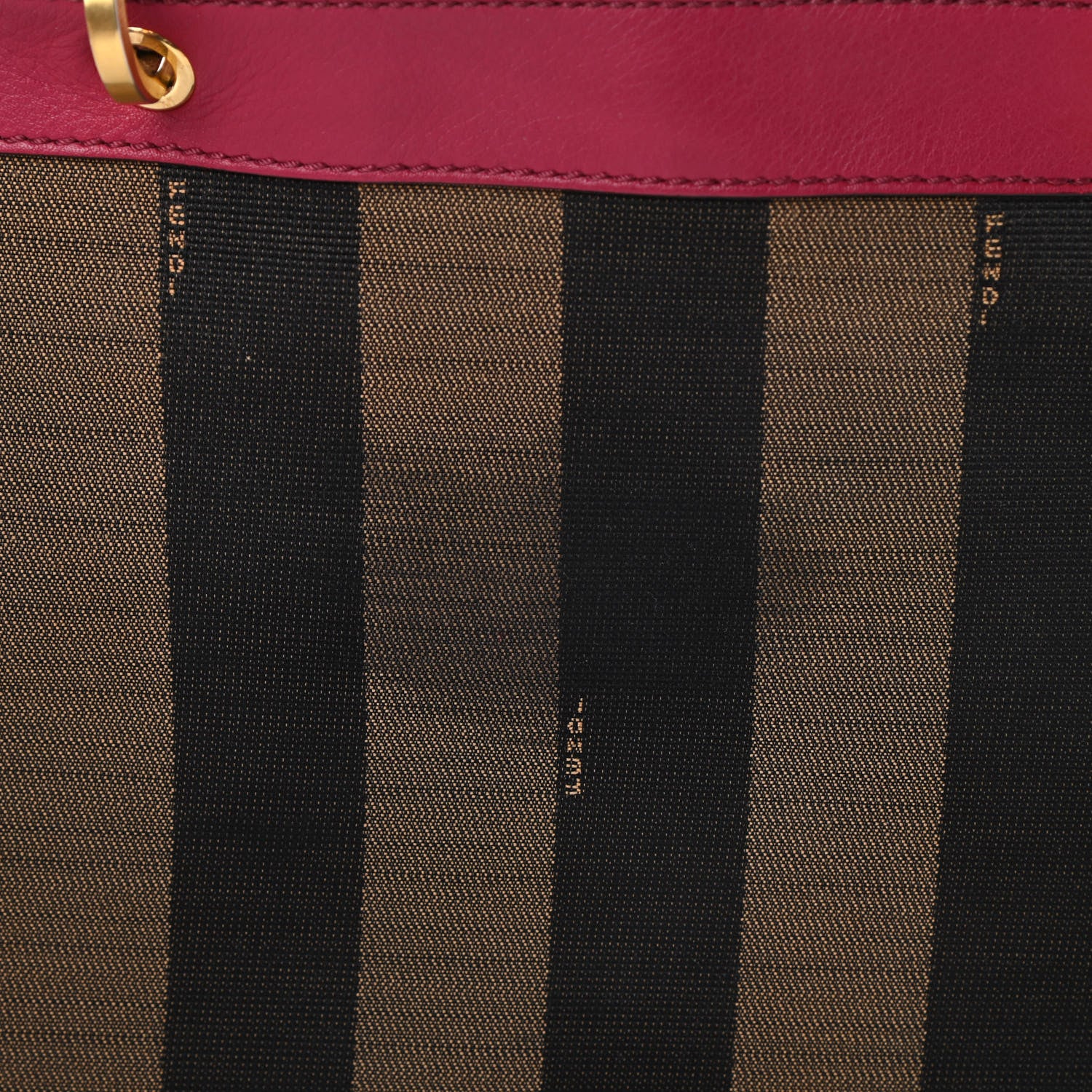 Fendi Pequin Vitello Small Shoulder Tote Tobacco Amarena 14 of 17