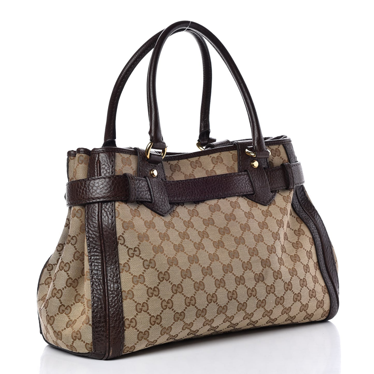 Monogram Medium GG Running Tote Dark Brown
