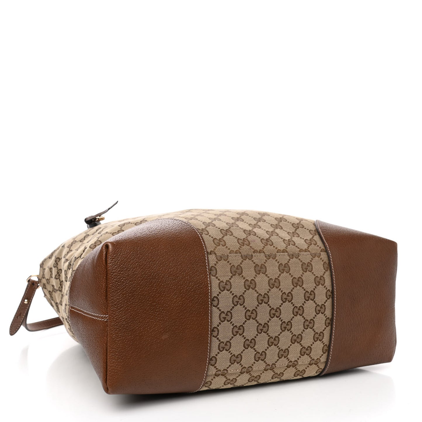 Monogram Large Bree Foldover Tote Beige Tabacco