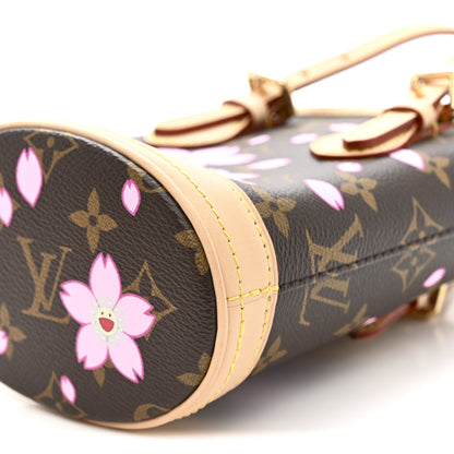Louis Vuitton LV X TM Monogram Cherry Blossom Nano Bucket Sakura Brown 9 of 9