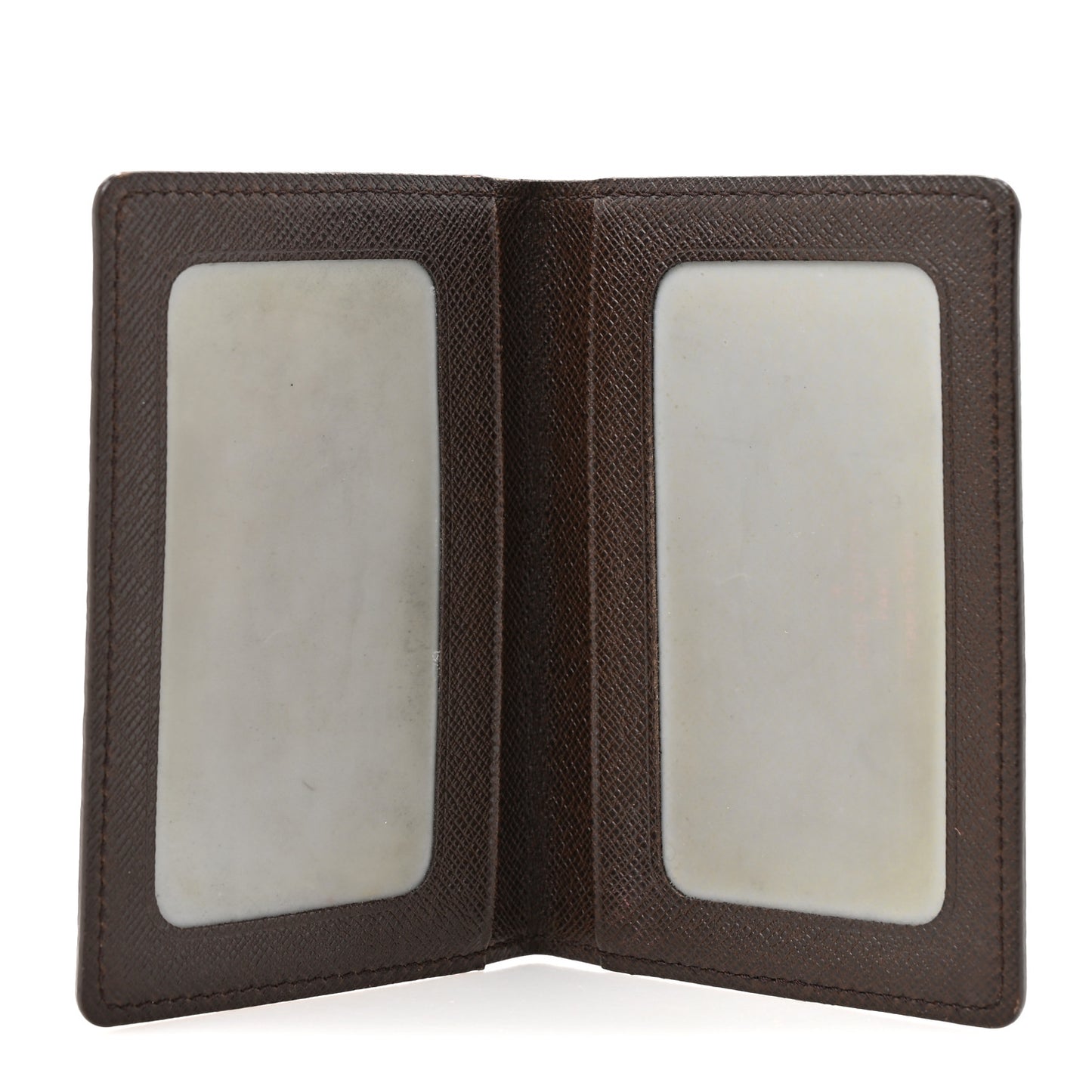 Damier Ebene Porte 2 Cartes Vertical Card Holder