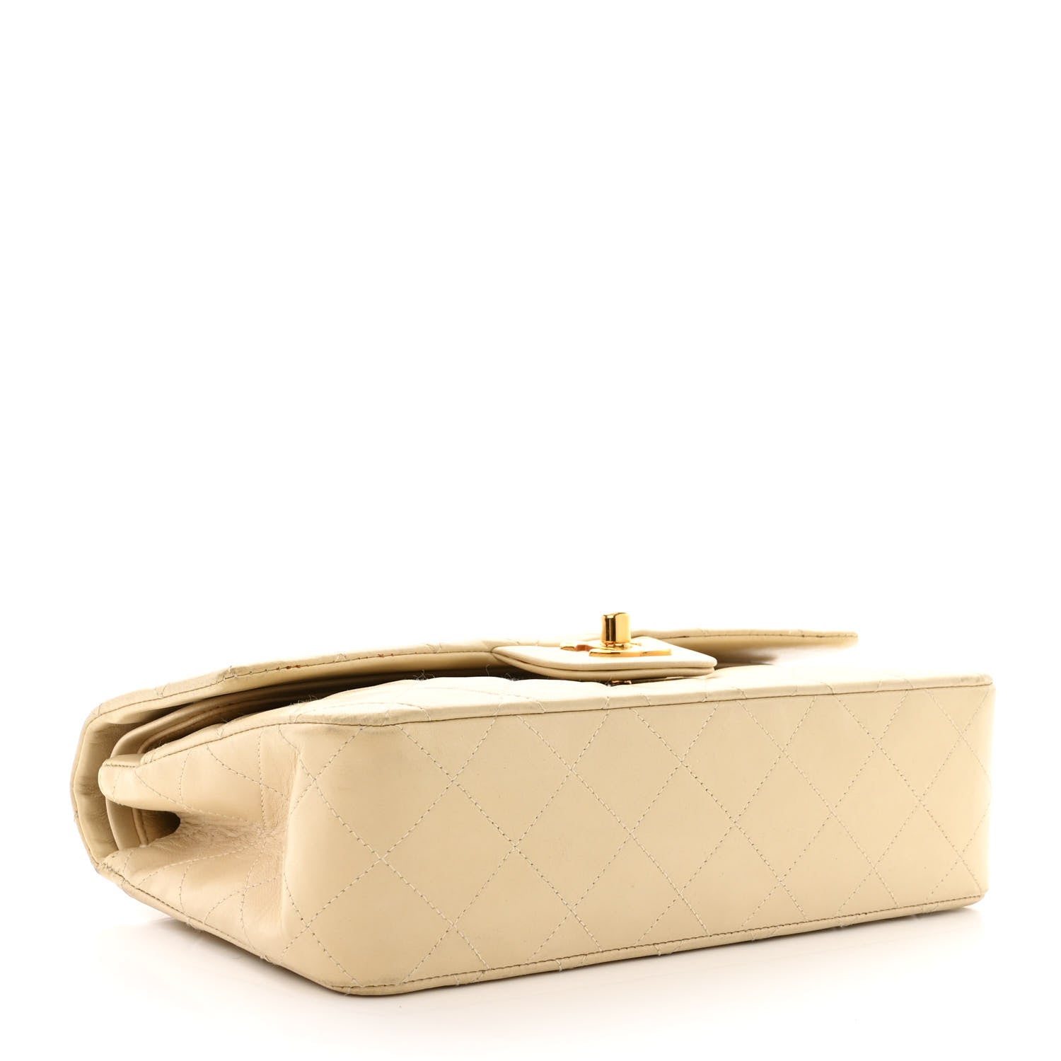 Chanel Lambskin Quilted Small Double Flap Beige 4 of 14
