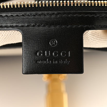 Gucci Boarded Dyana Lux Calfskin Bi-Color Small Jackie 1961 Hobo Mystic White Black 6 of 10