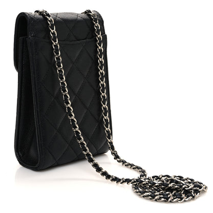 Chanel Caviar Quilted Classic Phone Holder Black 3 of 13