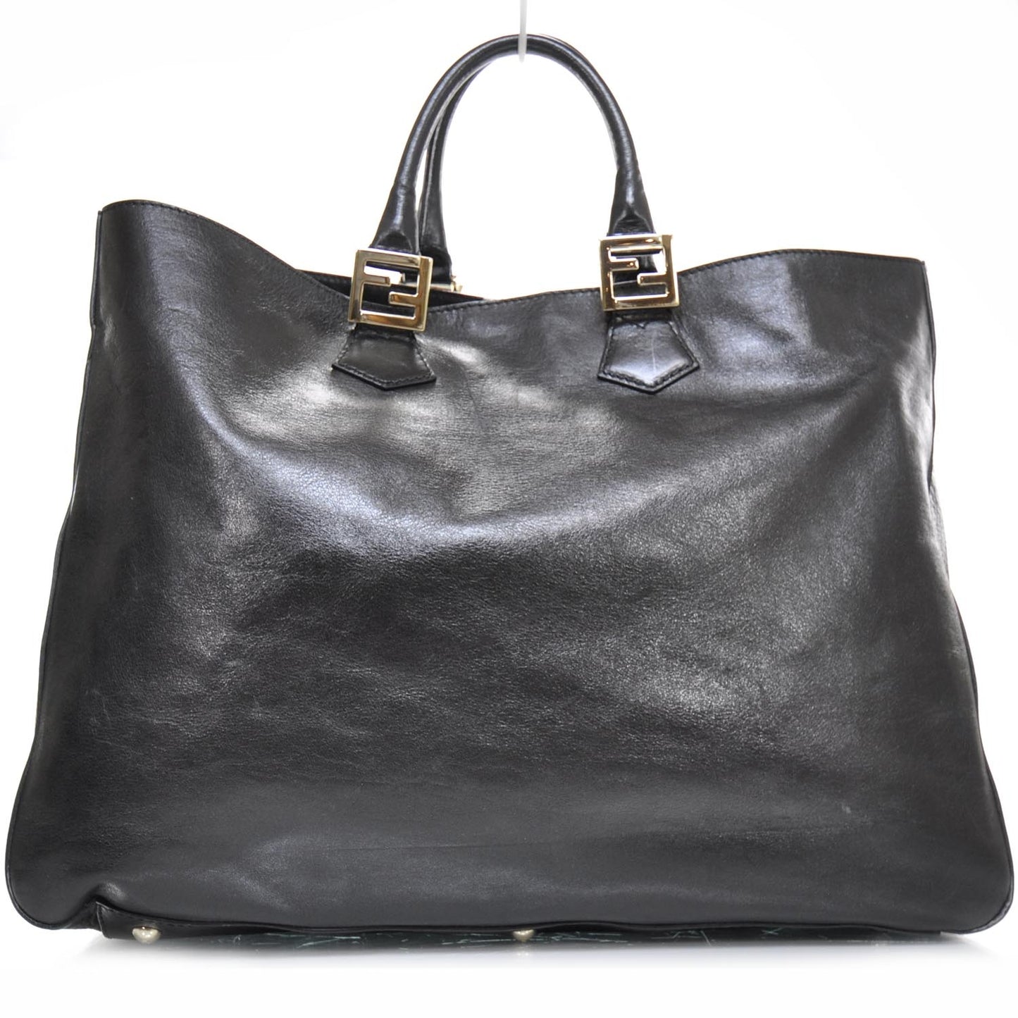 Leather Twins Tote Black