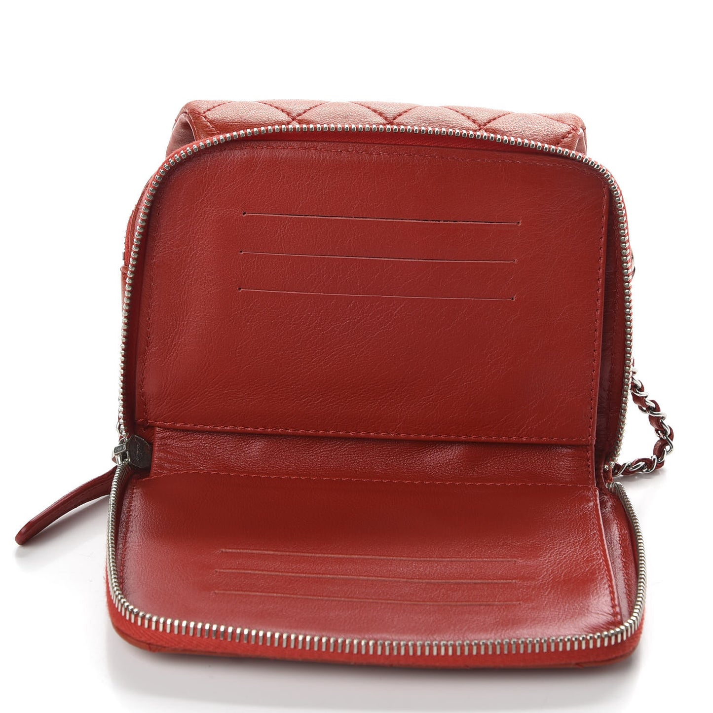 Lambskin Quilted New Mini Flap Red