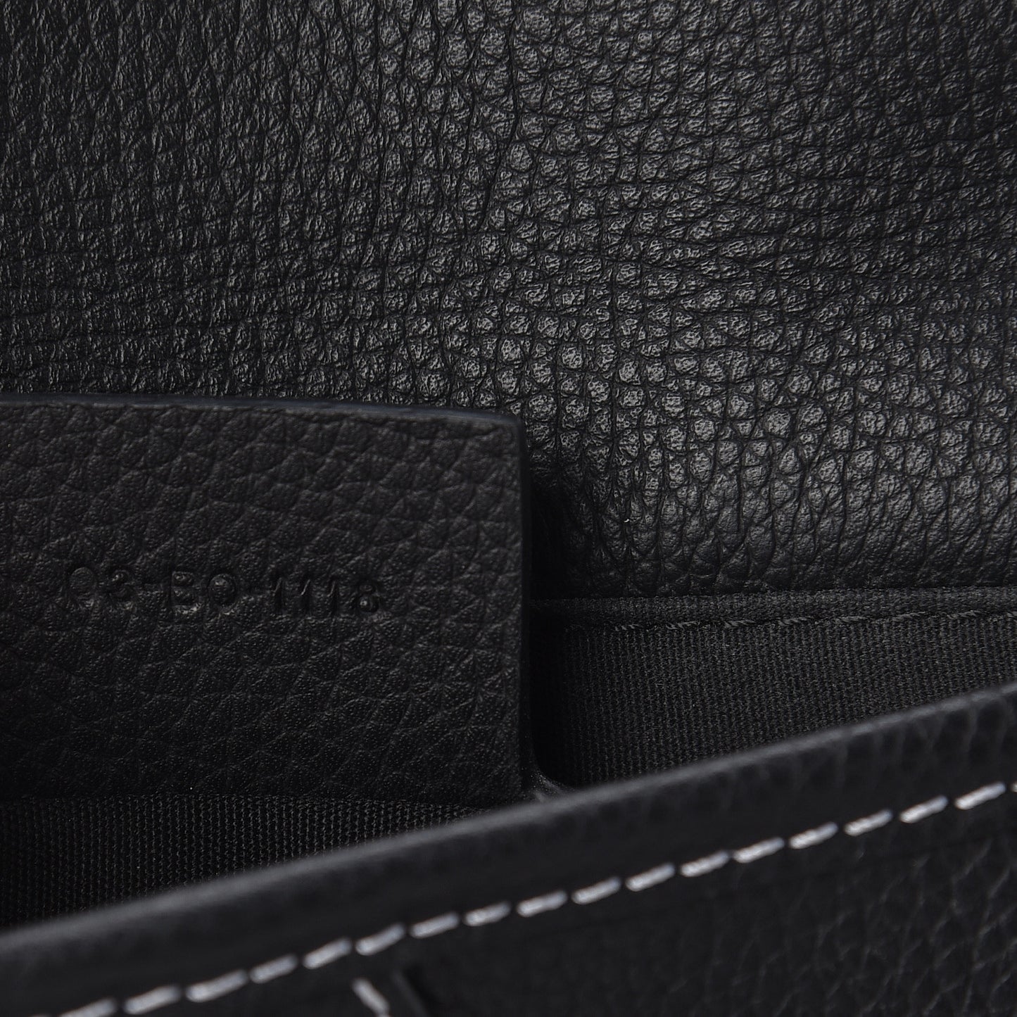 Calfskin Mens Messenger Bag Black