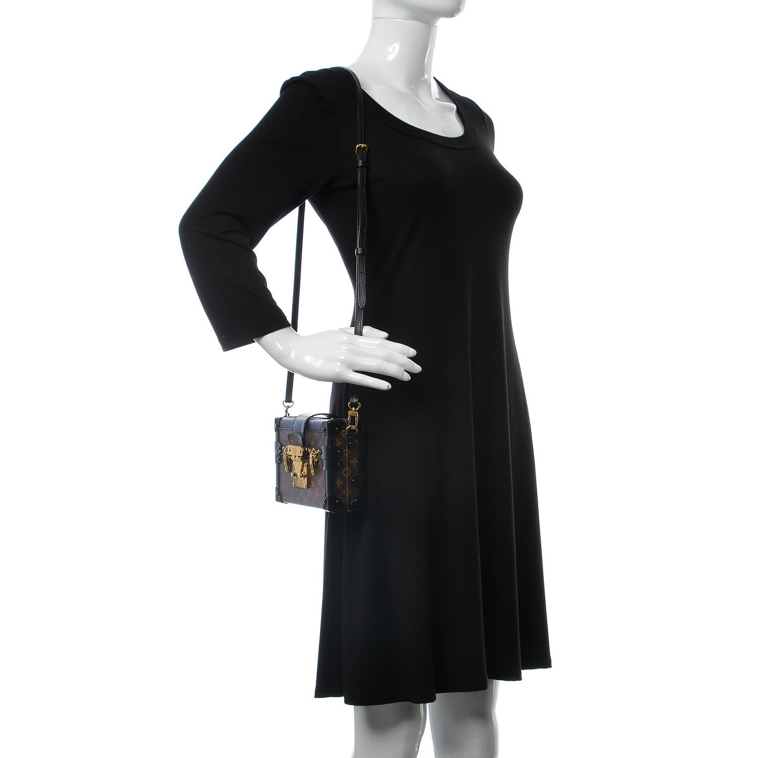 Louis Vuitton Monogram Petite Malle Black 2 of 8