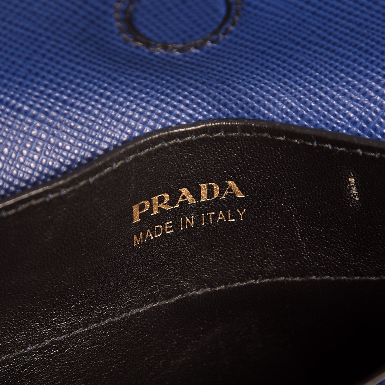 Prada Saffiano Cuir Medium Double Bag Inchiostro 2 of 7