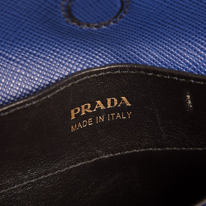 Prada Saffiano Cuir Medium Double Bag Inchiostro 2 of 7