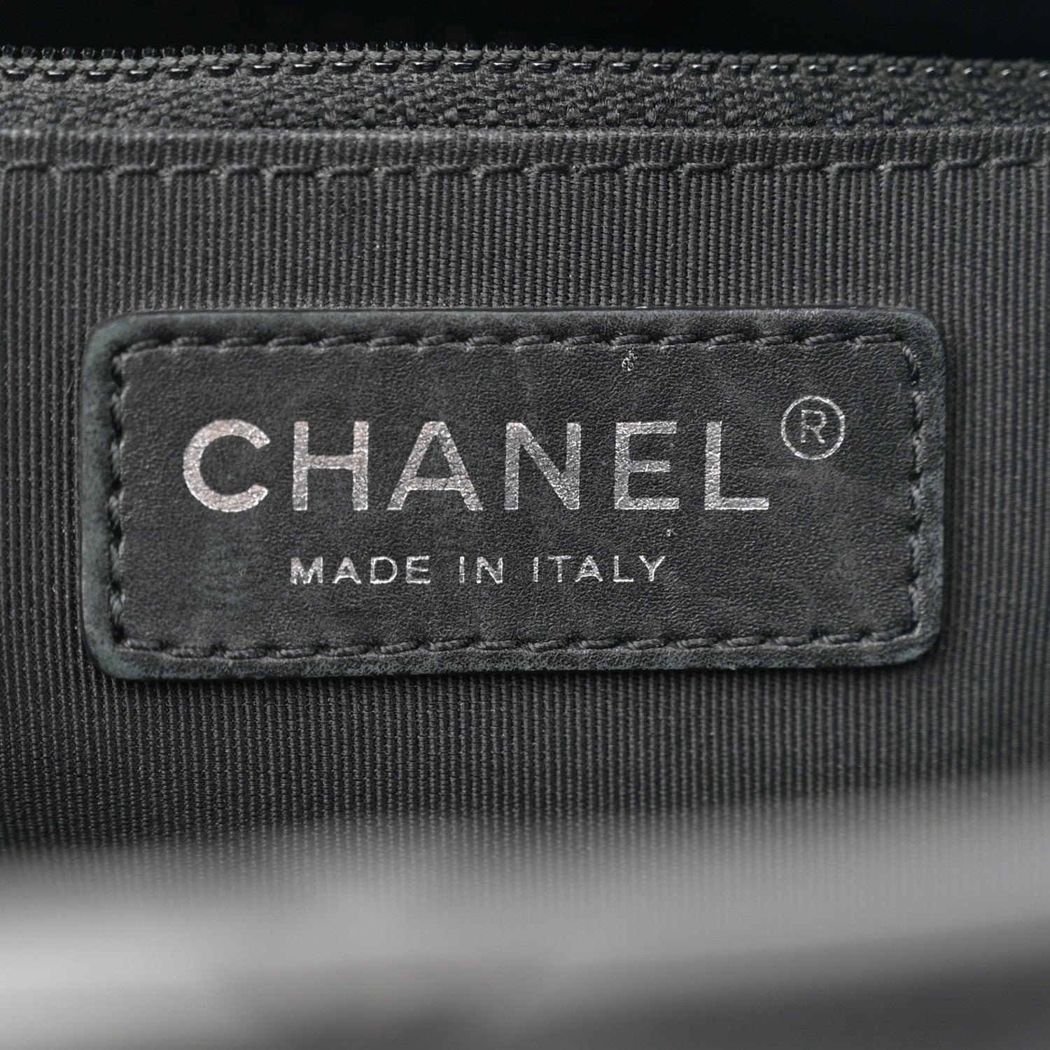 Chanel Calfskin Quilted Large Easy Shopping Tote Black 6 of 19