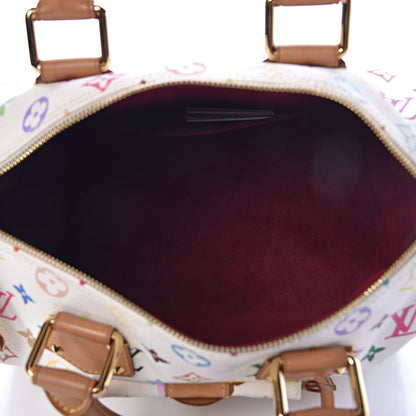 Louis Vuitton Monogram Multicolor Speedy 30 White 5 of 8