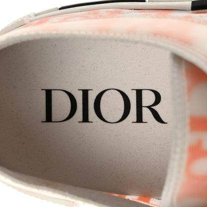 Christian Dior Technical Canvas Oblique Mens B23 Low Top Sneakers 42 White Orange 8 of 13