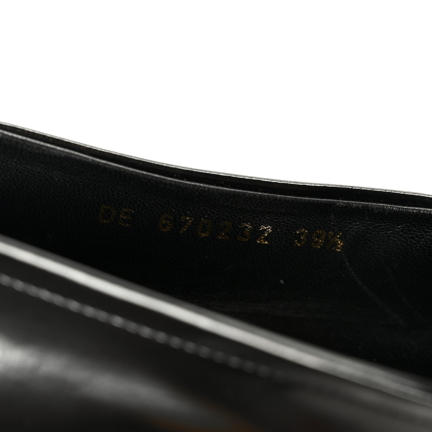 Saint Laurent Glazed Calfskin Le Loafer 15 Penny Slippers 39.5 Black 9 of 10