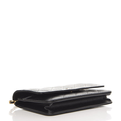 Chanel Caviar Quilted Wallet On Chain WOC Black 4 of 9