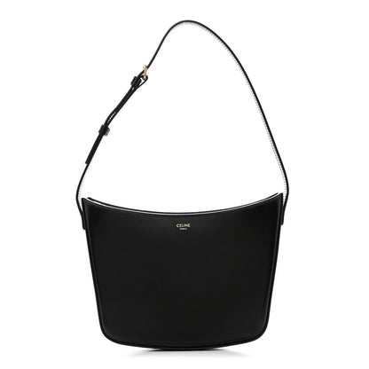 Celine Shiny Calfskin Medium Croque Bag Black 1 of 9