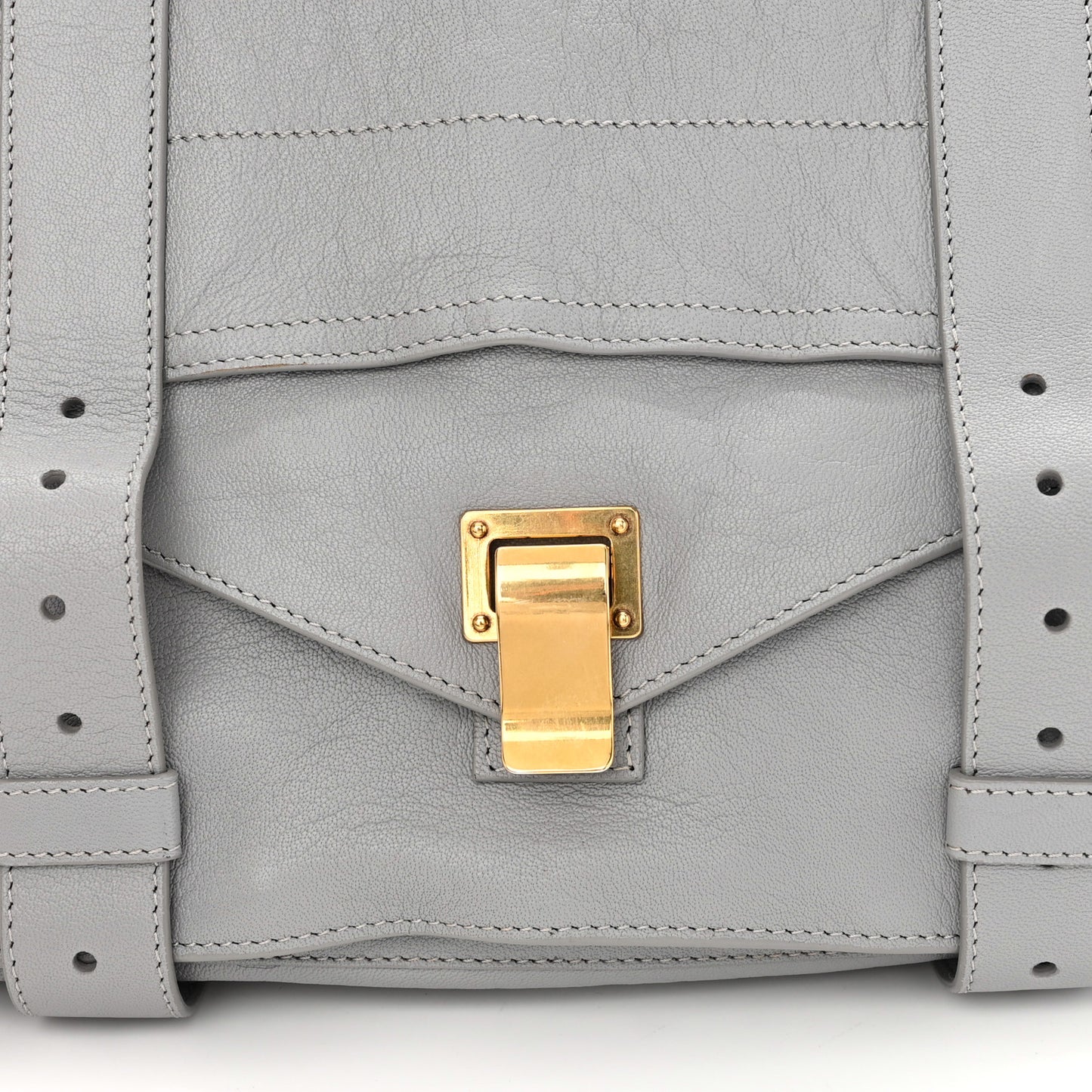 Lambskin Medium PS1 Satchel Dove Grey