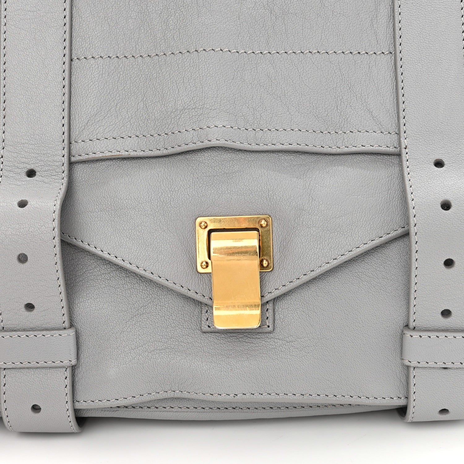 Proenza Schouler Lambskin Medium PS1 Satchel Dove Grey 12 of 12