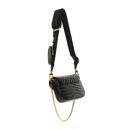 Louis Vuitton Calfskin New Wave Multi Pochette Black 3 of 11