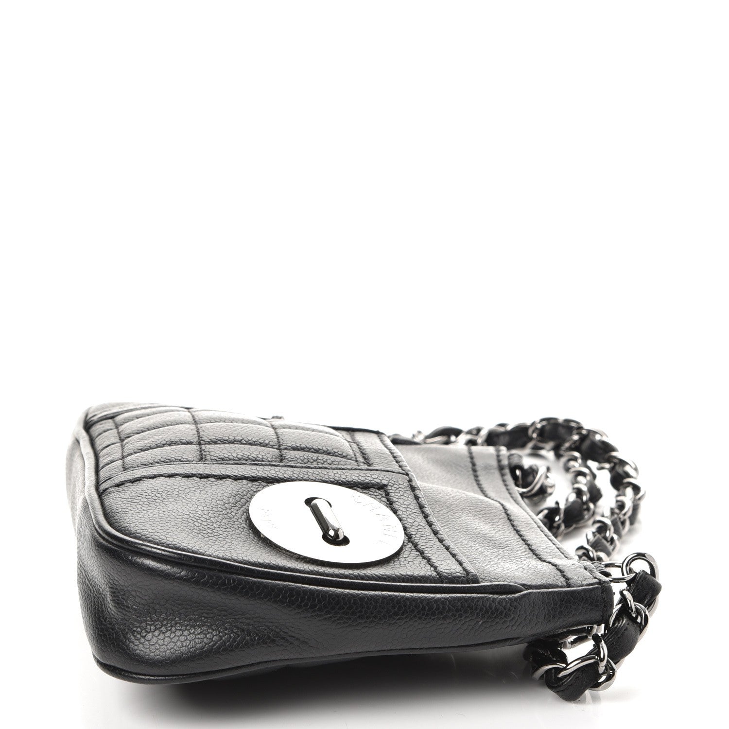 Chanel Caviar Square Quilted Shoulder Bag Black 8 of 9