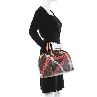 Louis Vuitton Monogram Bay Speedy 30 Rose Ballerine Poppy 2 of 8