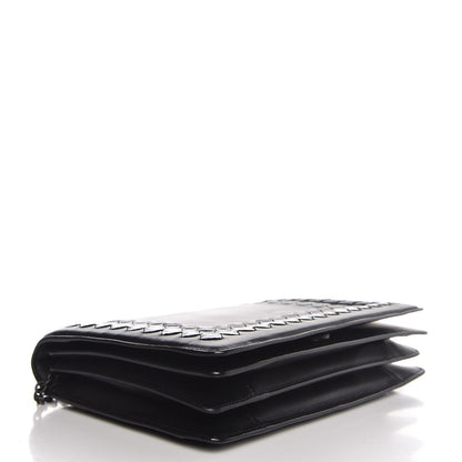 Bottega Veneta Nappa Intrecciato Ayers Chain Wallet Black 4 of 8