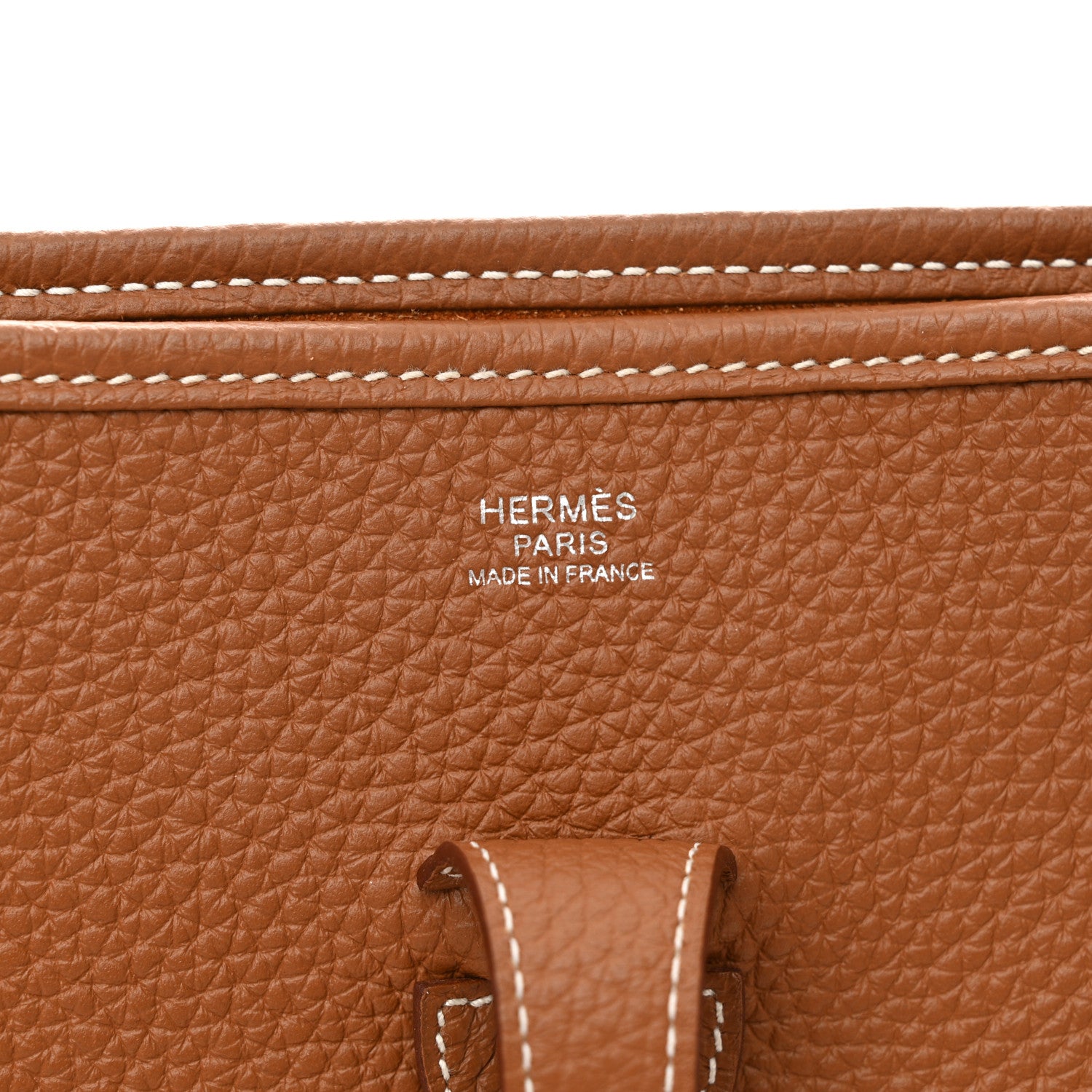 Hermes Taurillon Clemence Evelyne III PM Gold 6 of 10
