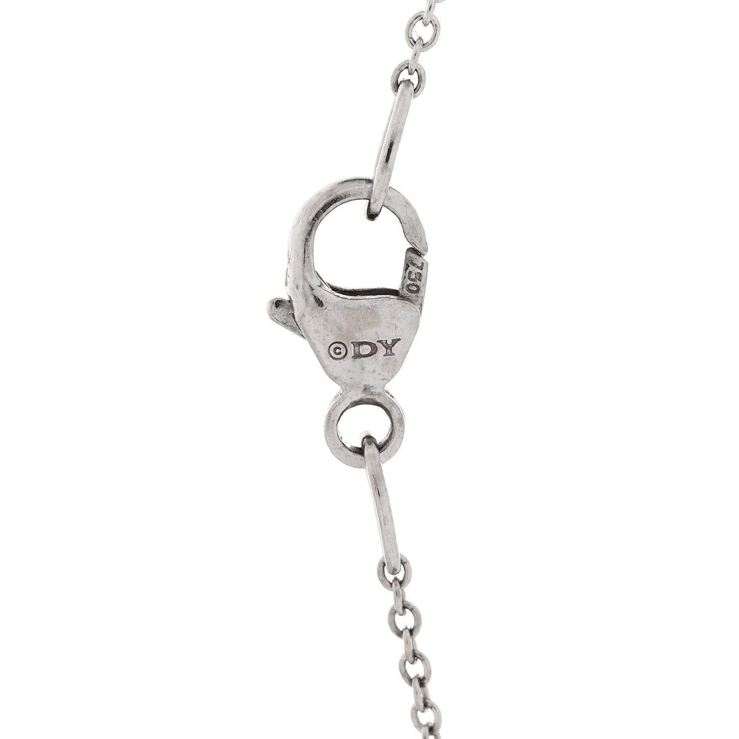 18K White Gold Diamond Cable Collectibles Cross Necklace