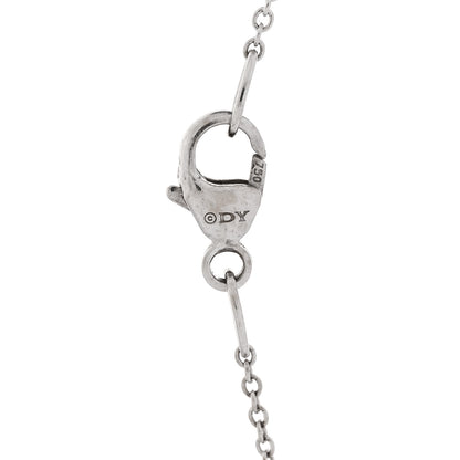 David Yurman 18K White Gold Diamond Cable Collectibles Cross Necklace 4 of 5