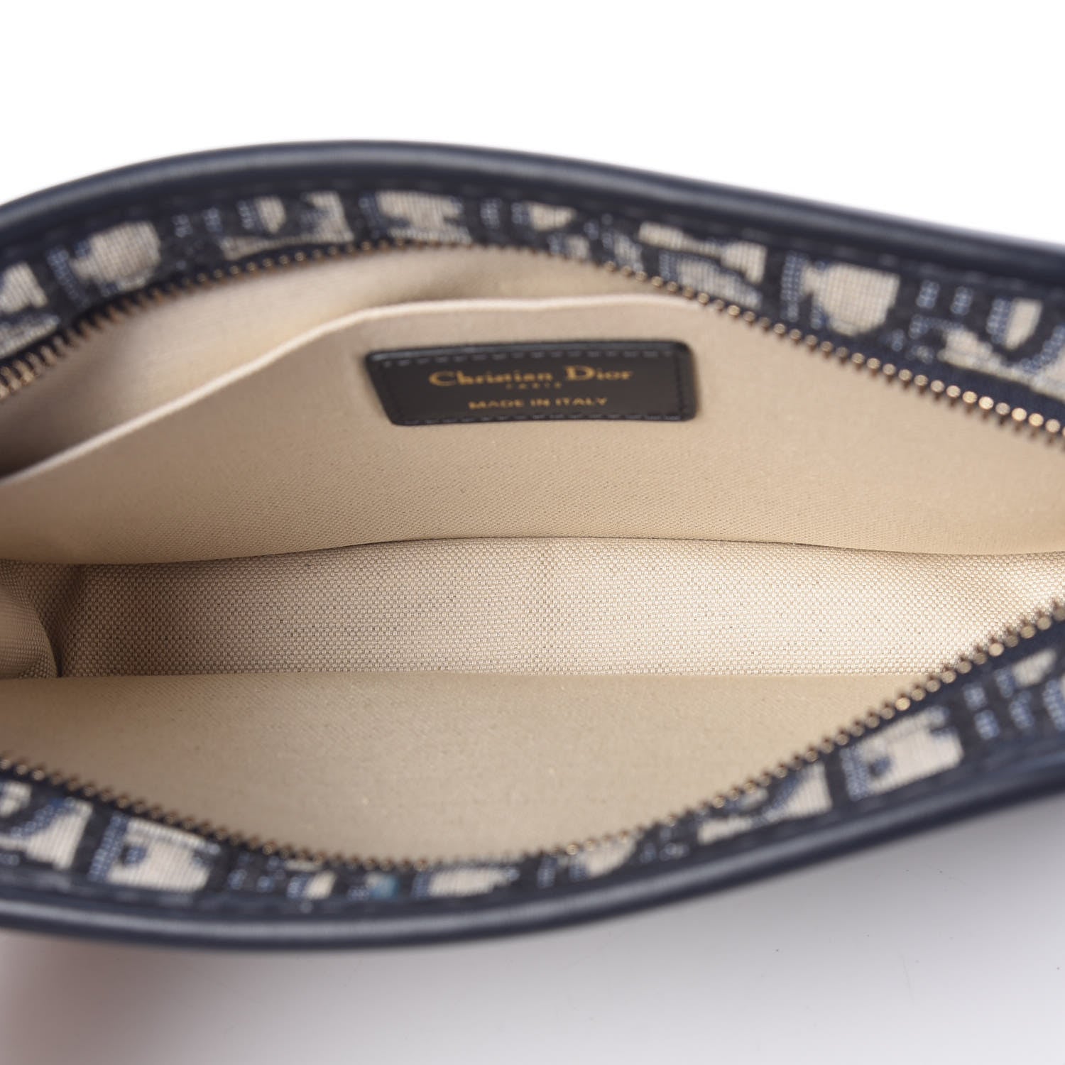 Christian Dior Oblique Diorquake Clutch Blue 5 of 8