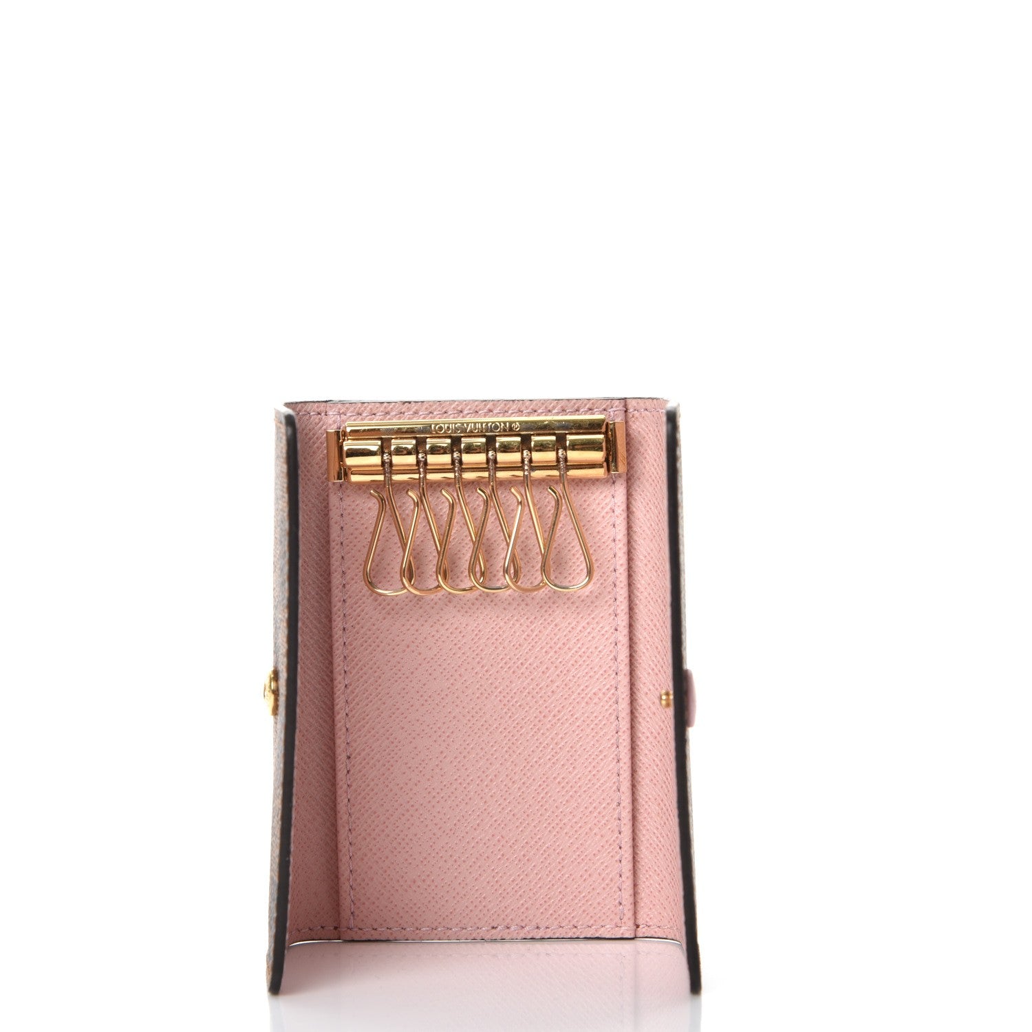 Louis Vuitton Damier Ebene Multicles 6 Key Holder Rose Ballerine 5 of 8