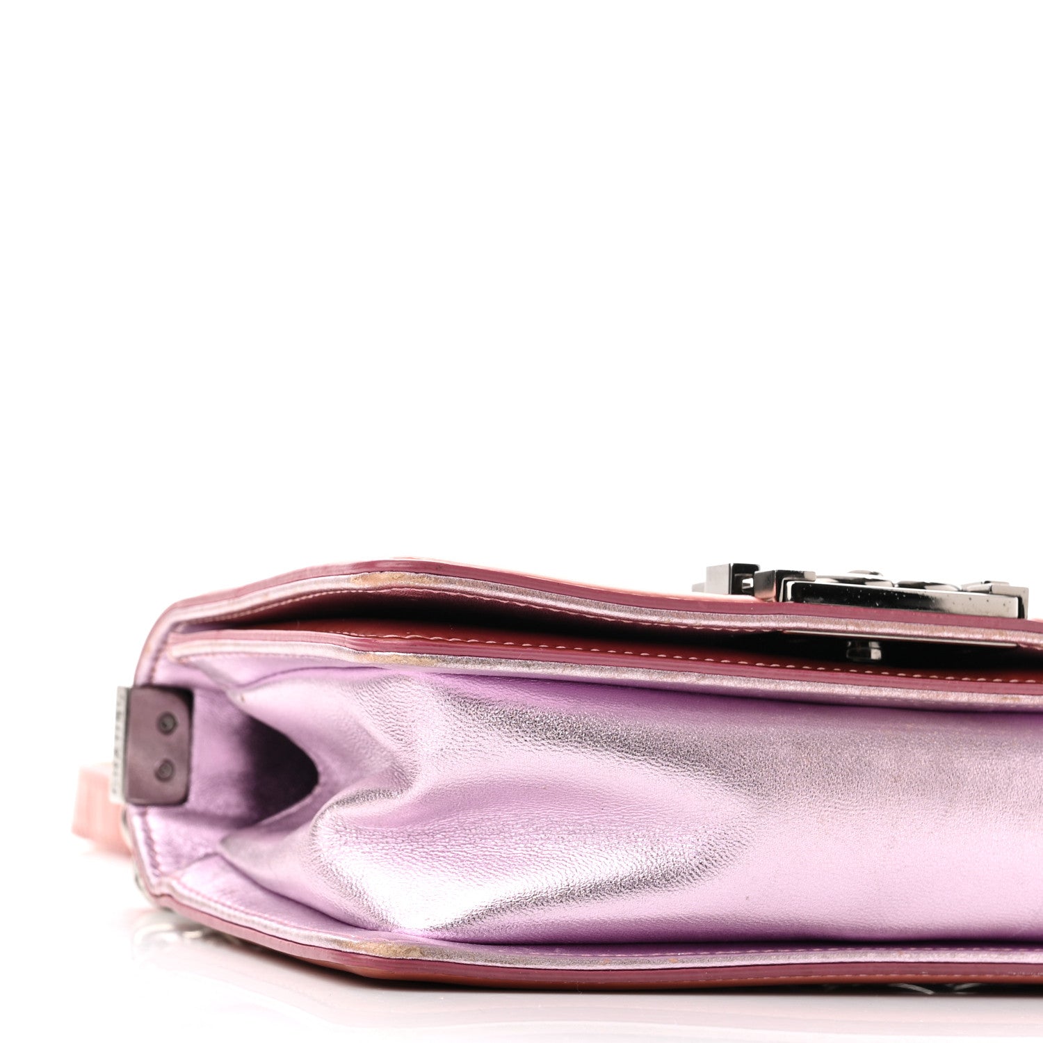 Chanel Metallic Patent Calfskin Quilted Small Boy Flap Pink 9 of 14