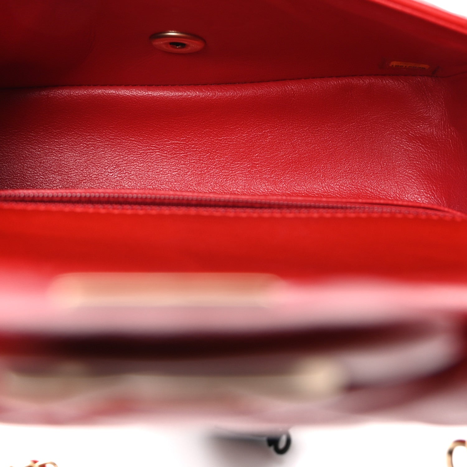 Chanel Lambskin Quilted Mini Rectangular Flap Red 5 of 10