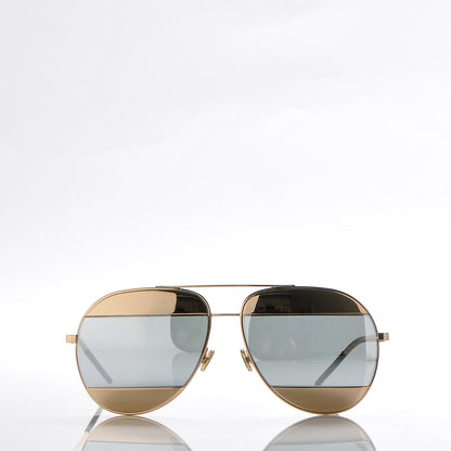 Christian Dior Split 1 Aviator Sunglasses Gold 3 of 7