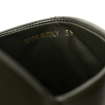 Prada Nappa Logo Quilted Slide Sandals 39 Militaire 9 of 10