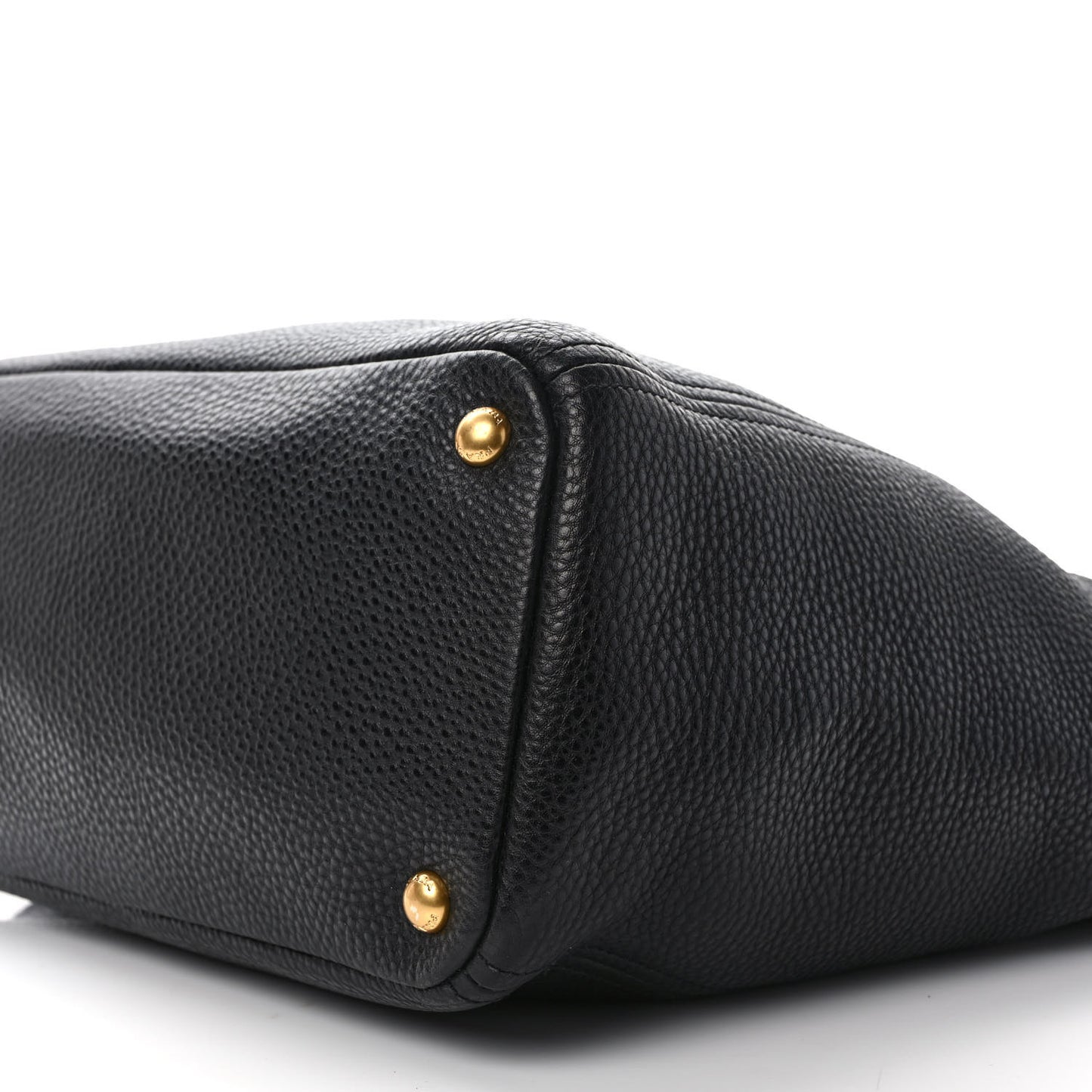 Vitello Daino Side Pocket Tote Black
