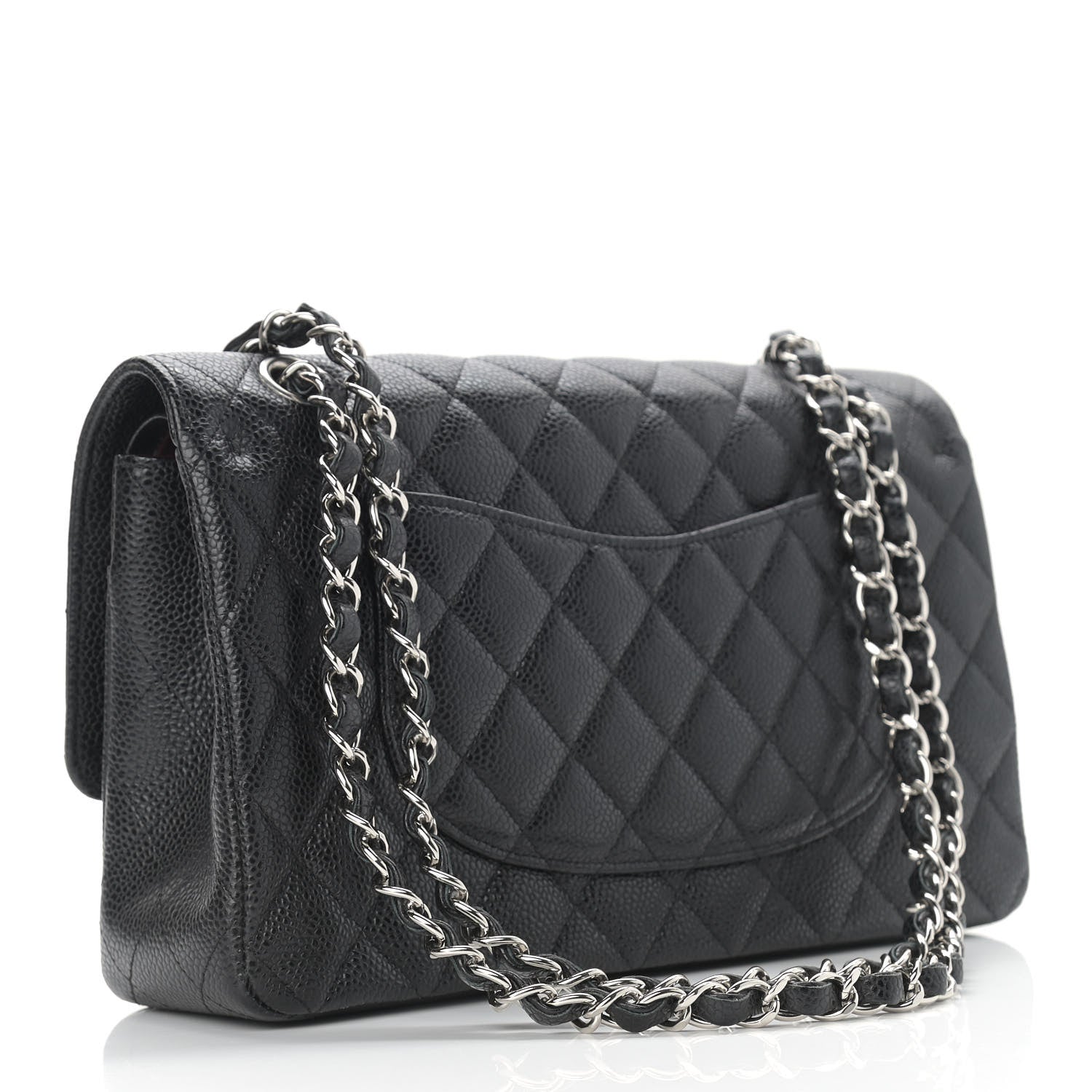 Chanel Caviar Quilted Medium Double Flap Black 2 of 9