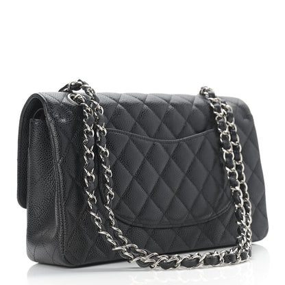 Chanel Caviar Quilted Medium Double Flap Black 2 of 9