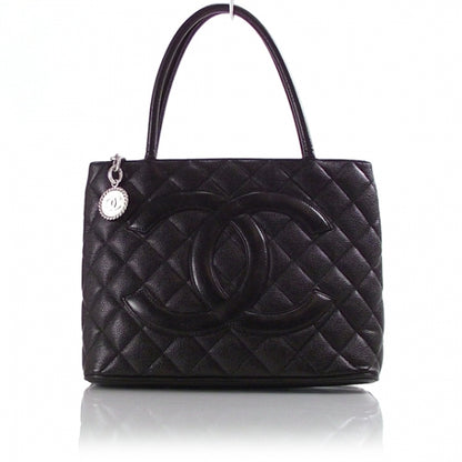 Chanel Caviar Medallion Tote Black 1 of 12