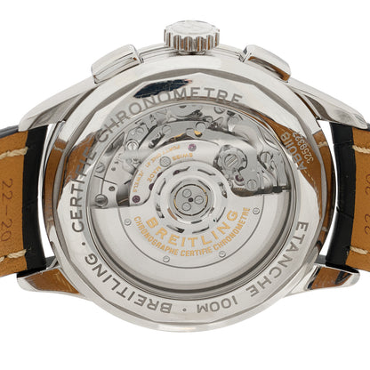 Breitling Stainless Steel Alligator 42mm Premier B01 Chronograph Automatic Watch White AB0118221G1P1 4 of 5