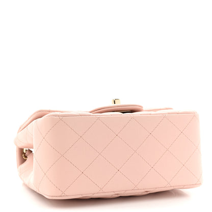 Chanel Lambskin Quilted Mini Square Flap Light Pink 4 of 16