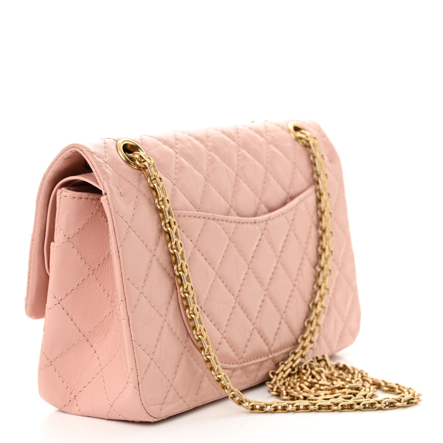 Chanel Aged Calfskin Quilted 2.55 Reissue 225 Flap Pink 3 of 10