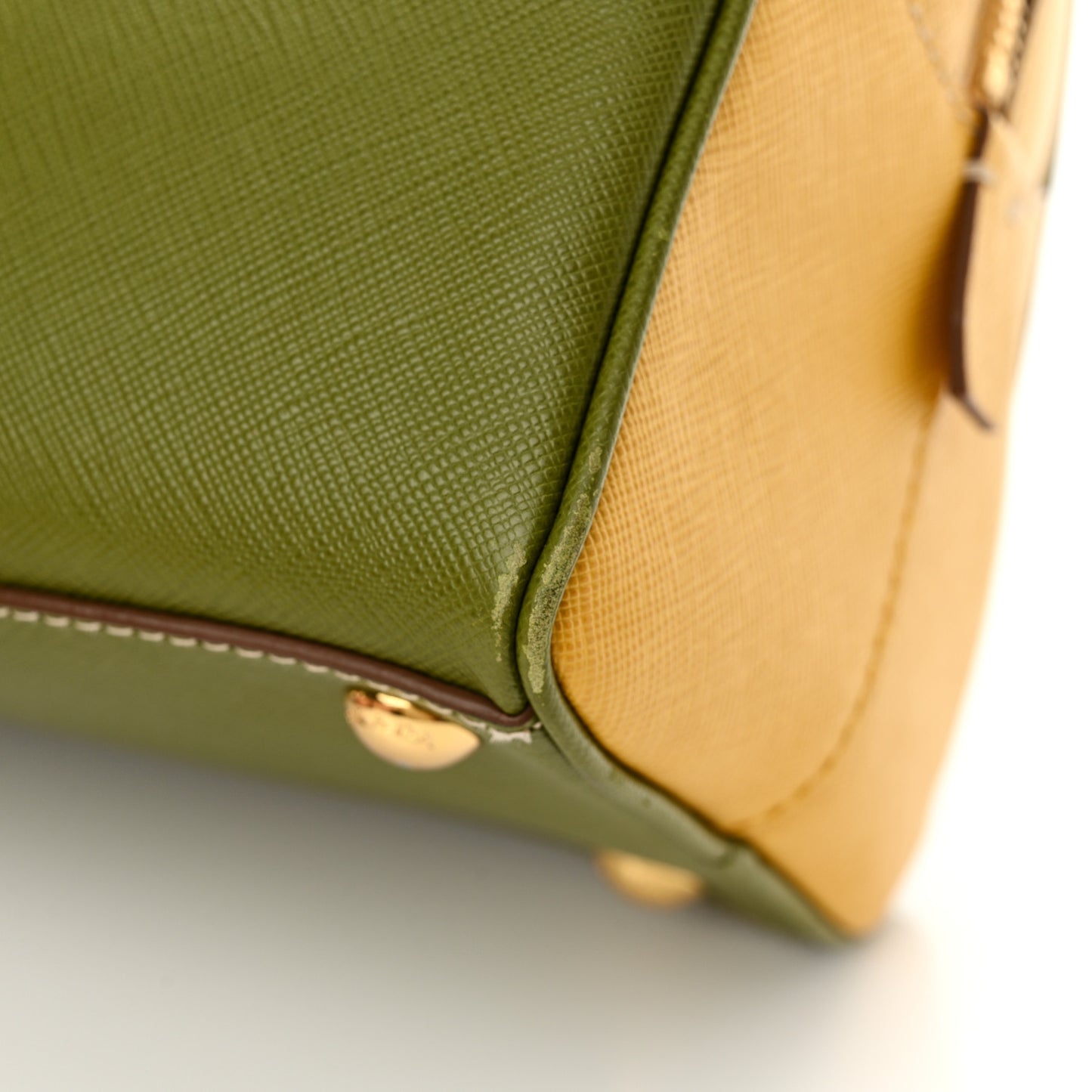 Saffiano Lux Bowling Bag Edera Mimosa