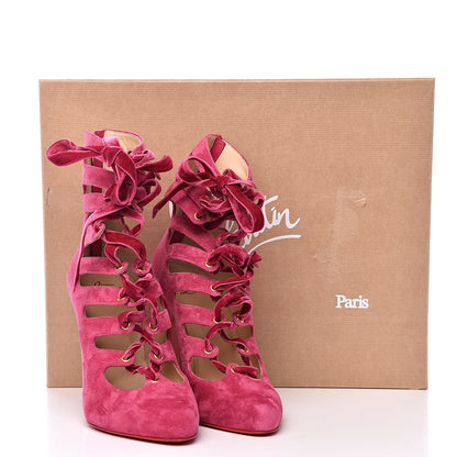 Christian Louboutin Veau Velours Spinetita 100 Ankle Boots 40 LouLou 10 of 10